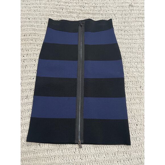 NWT BCBGMaxazria Vilma Bodycon Skirt Womens Sz S Bandage Front Zipper MSRP $198 - Picture 1 of 10